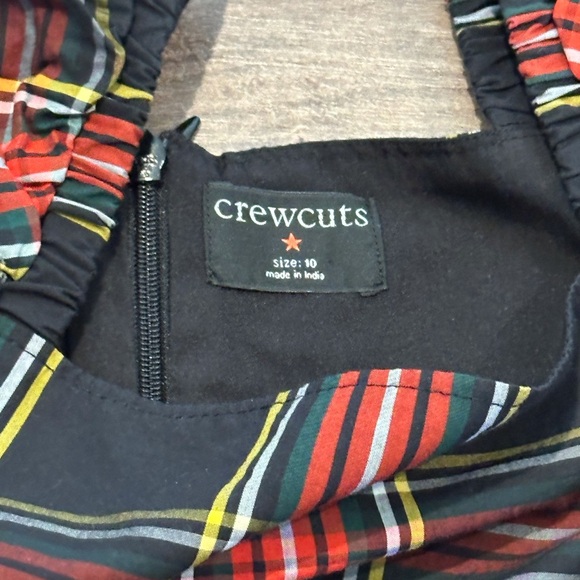 Crewcuts Girls 10 Squareneck Tiered Stewart Tartan Plaid Dress - Picture 4 of 7